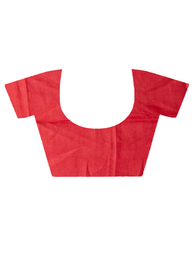 Red Hot Chilly Special Embroidered Linen Saree
