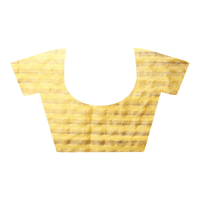 Gold Zari Silk Stripped Saree