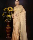 Gold Stripped Zari Silk Saree