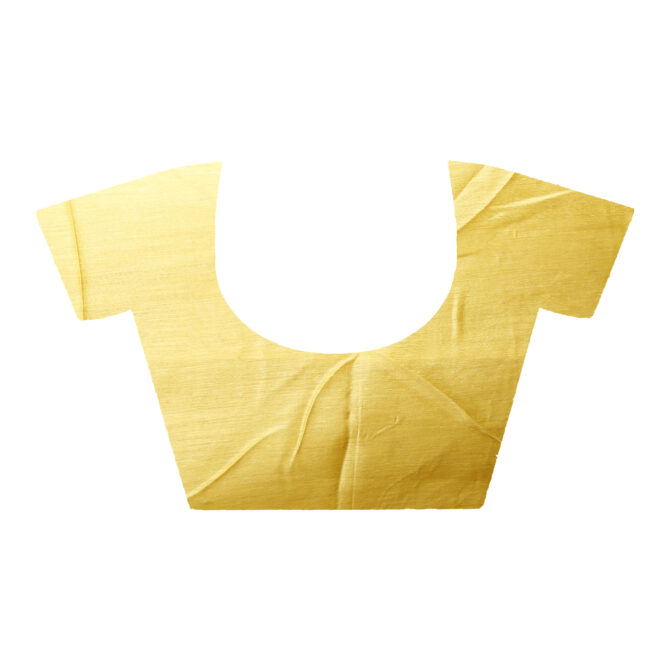 U.F Matte Yellow Pure Silk Saree
