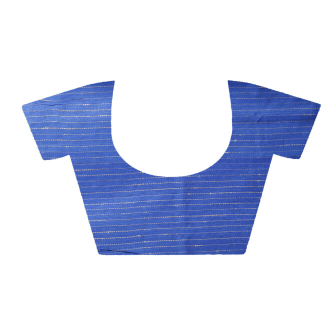 Indigo Blue Dupion Silk Saree